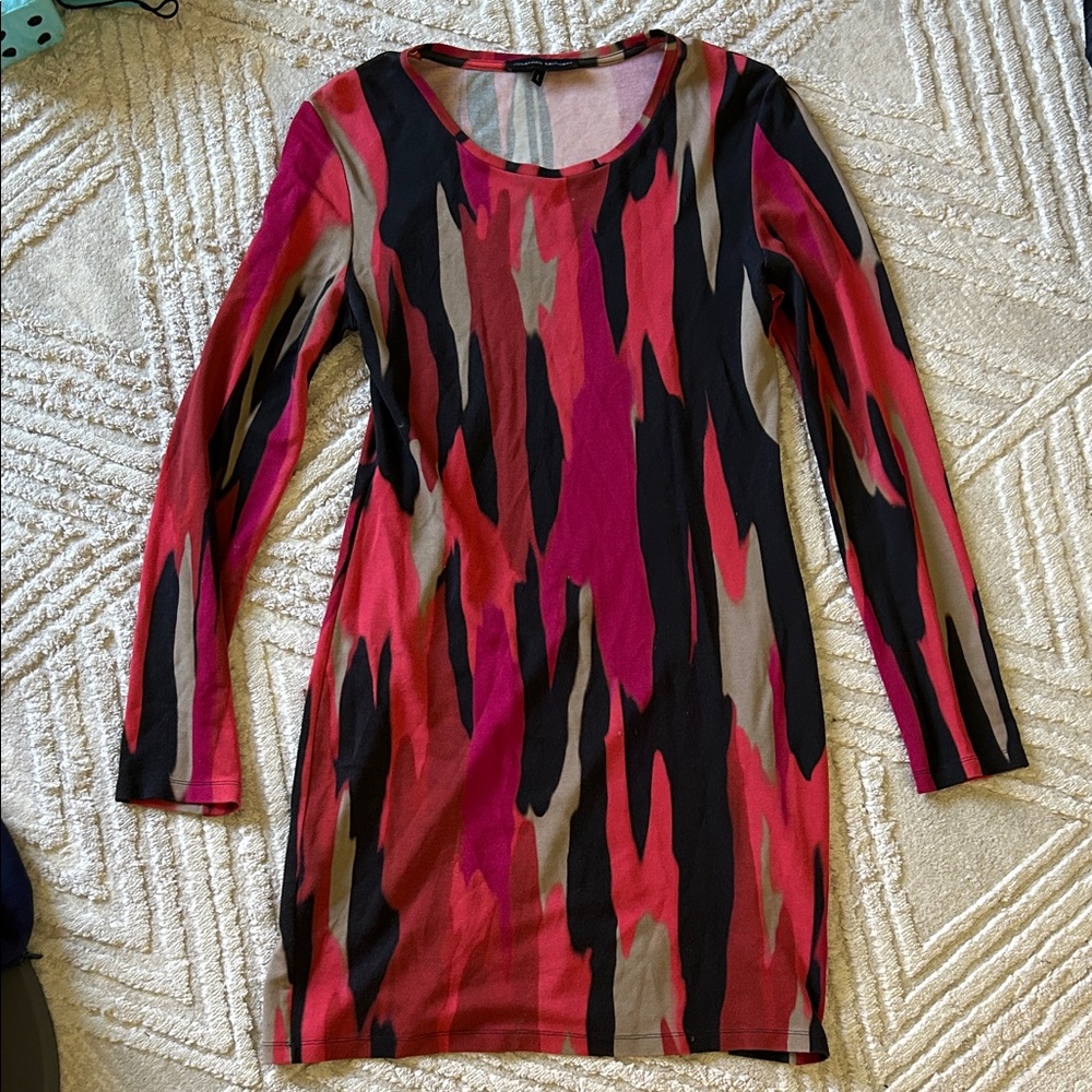 Jonathan Saunders Multicolor Long Sleeve Dress